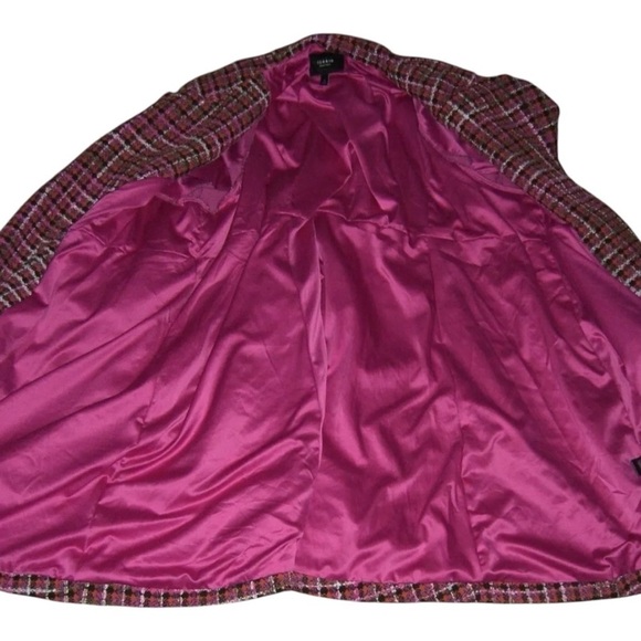 Torrid Coat Pink Pea Trench Boucle Parisian Kate Middleton Preppy Plus Tweed 5X - Picture 12 of 16